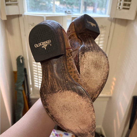 Old Gringo Leopardito Cowboy Boots Sz 10.5 - Picture 9 of 9